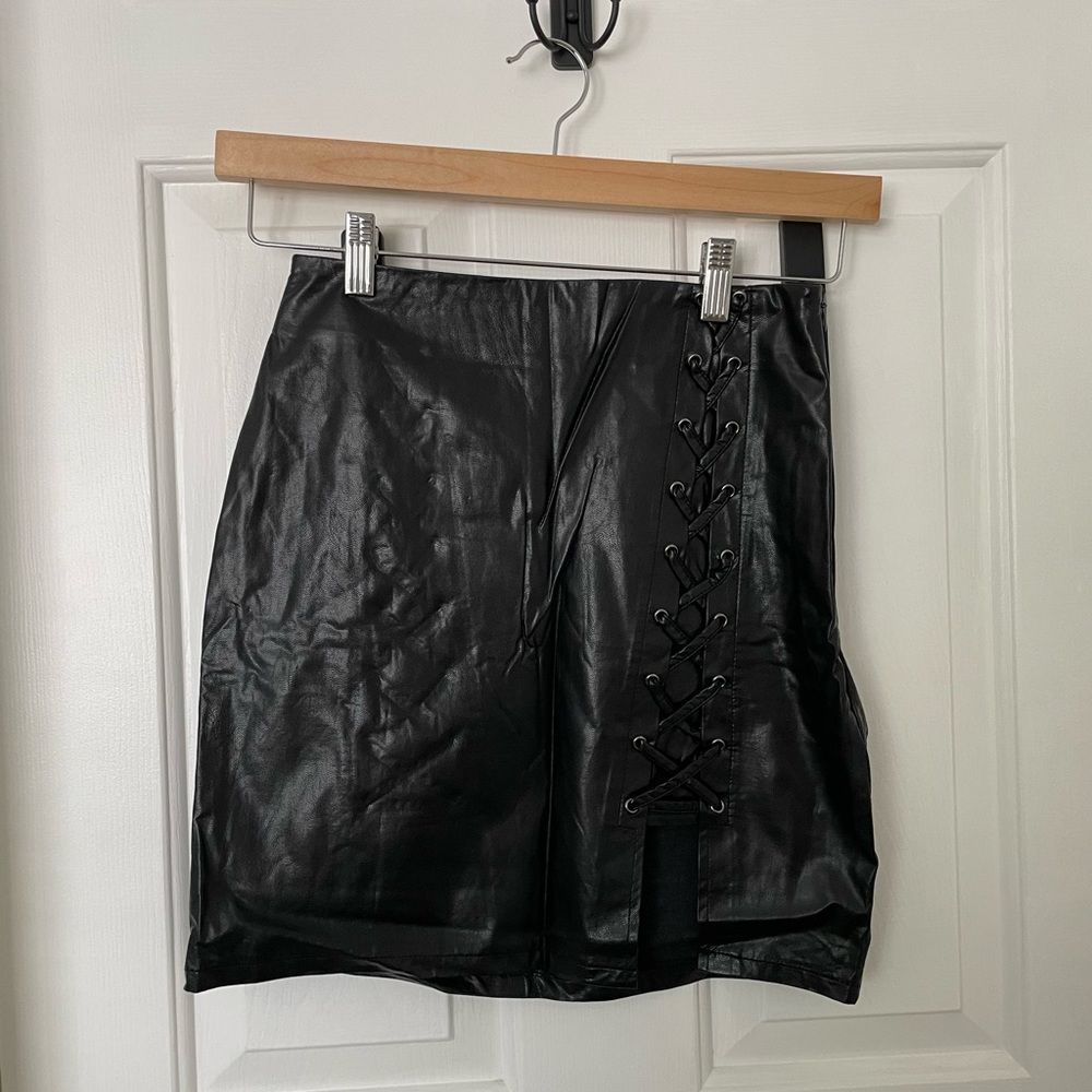 Charlotte Russe leather skirt